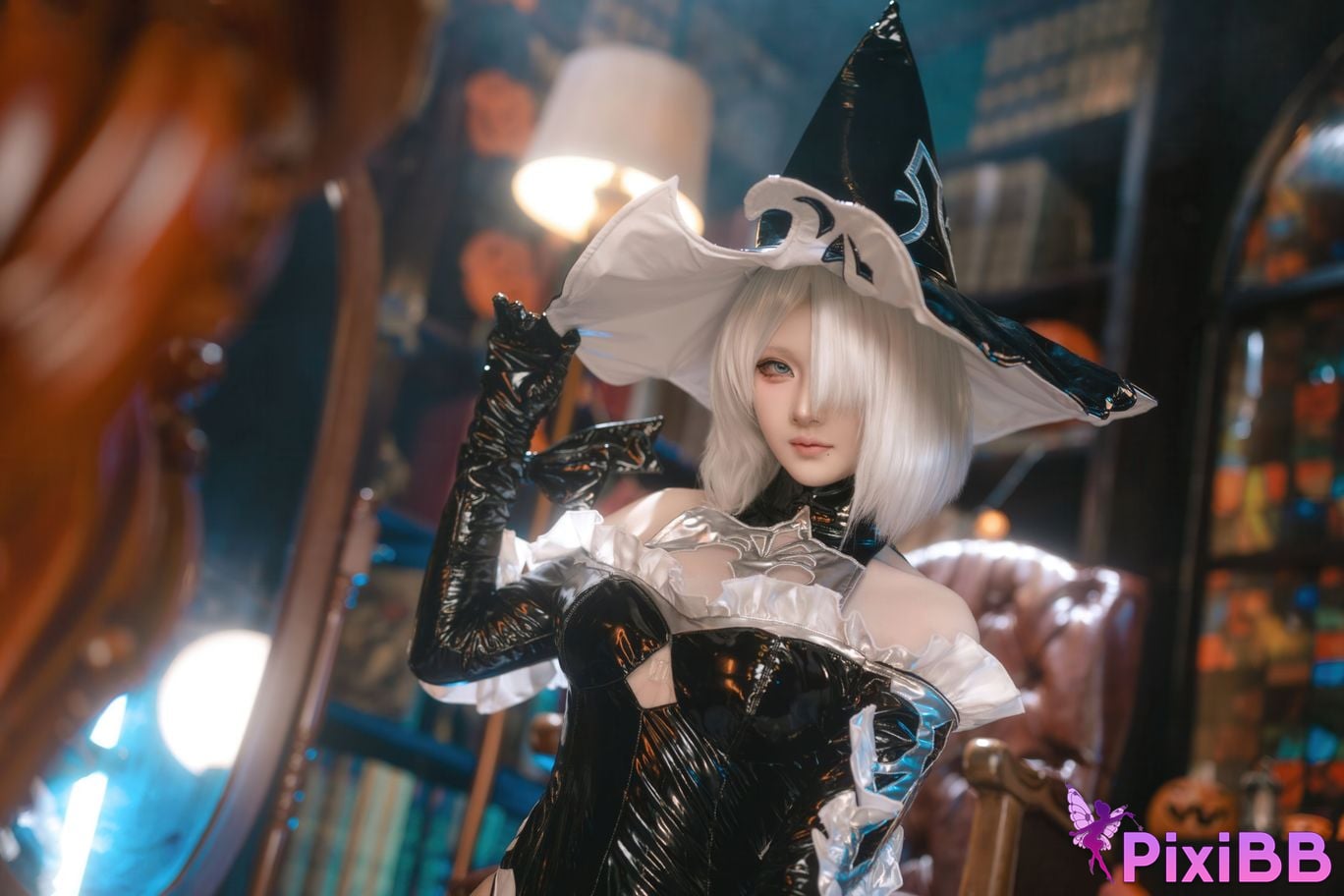 Cosplayer Island fish Neil Mechanical Era 2B Halloween witch fanfic PixiBB.COM 041