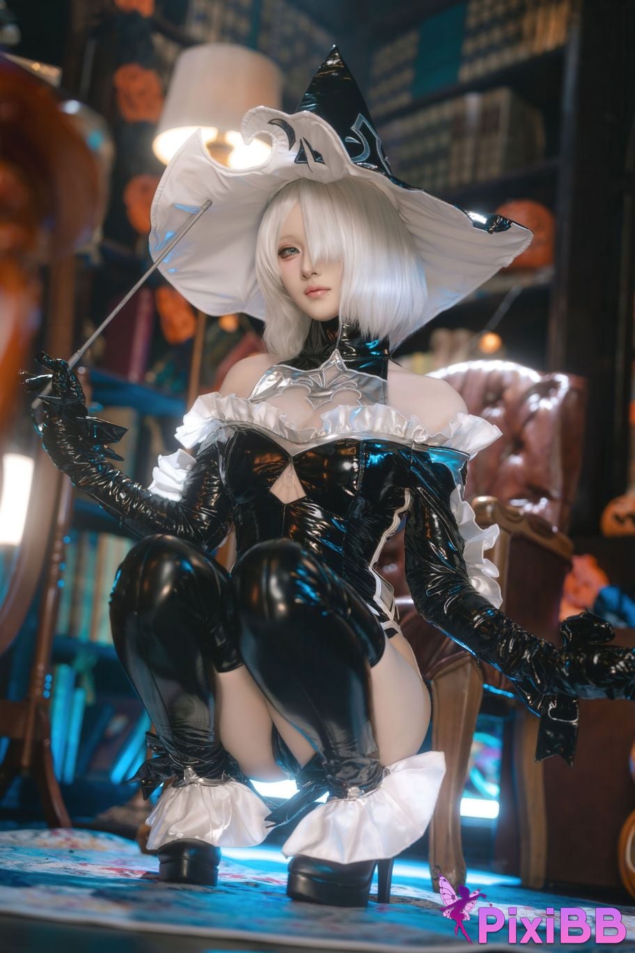 Cosplayer Island fish Neil Mechanical Era 2B Halloween witch fanfic PixiBB.COM 042