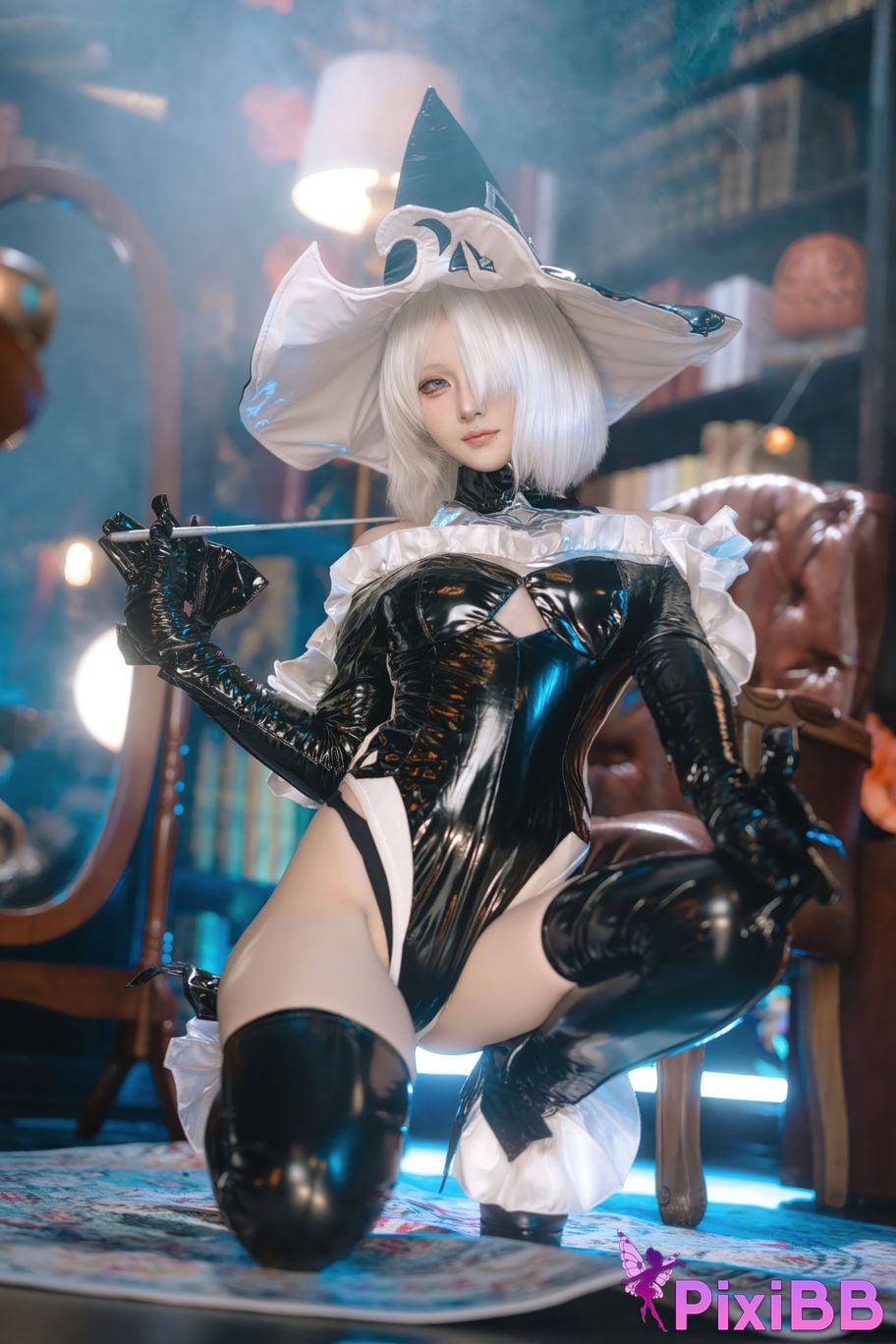 Cosplayer Island fish Neil Mechanical Era 2B Halloween witch fanfic PixiBB.COM 049