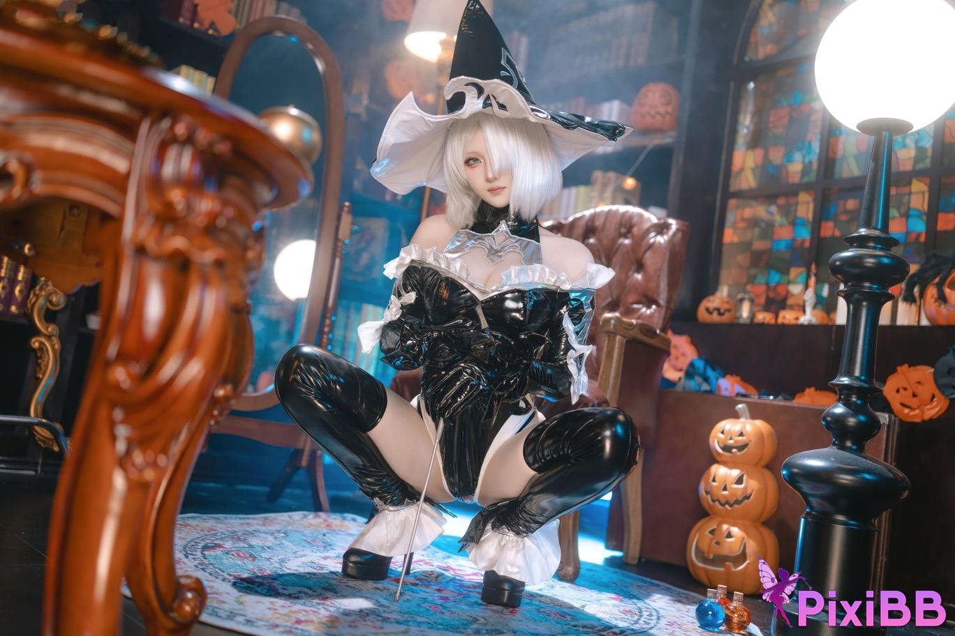 Cosplayer Island fish Neil Mechanical Era 2B Halloween witch fanfic PixiBB.COM 051