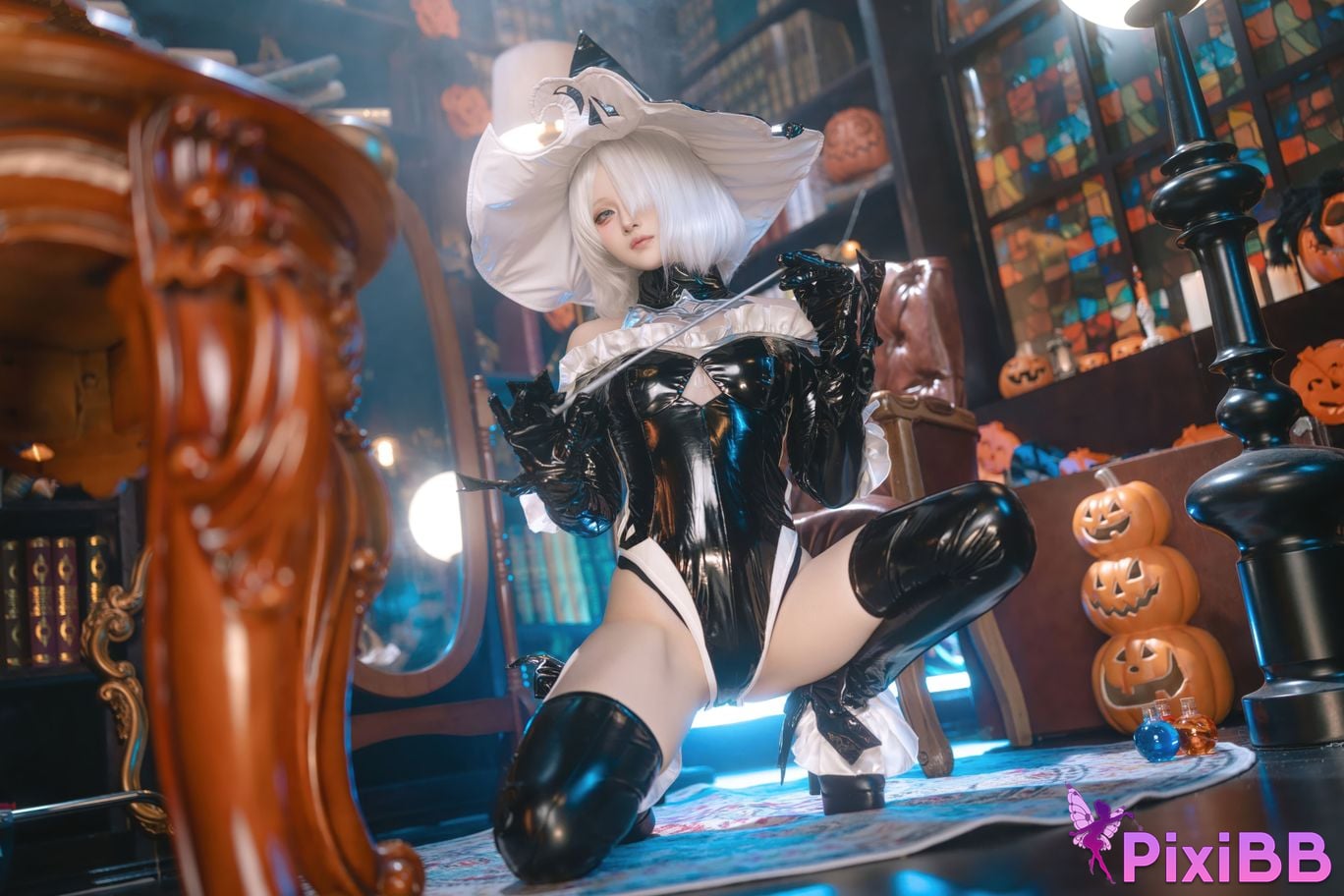 Cosplayer Island fish Neil Mechanical Era 2B Halloween witch fanfic PixiBB.COM 052