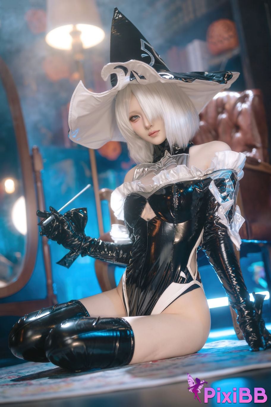 Cosplayer Island fish Neil Mechanical Era 2B Halloween witch fanfic PixiBB.COM 058