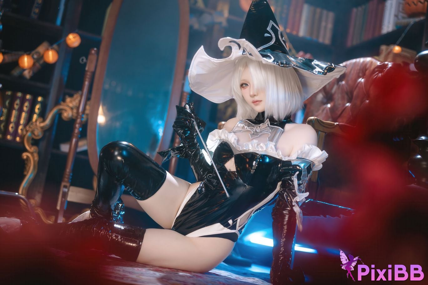 Cosplayer Island fish Neil Mechanical Era 2B Halloween witch fanfic PixiBB.COM 059