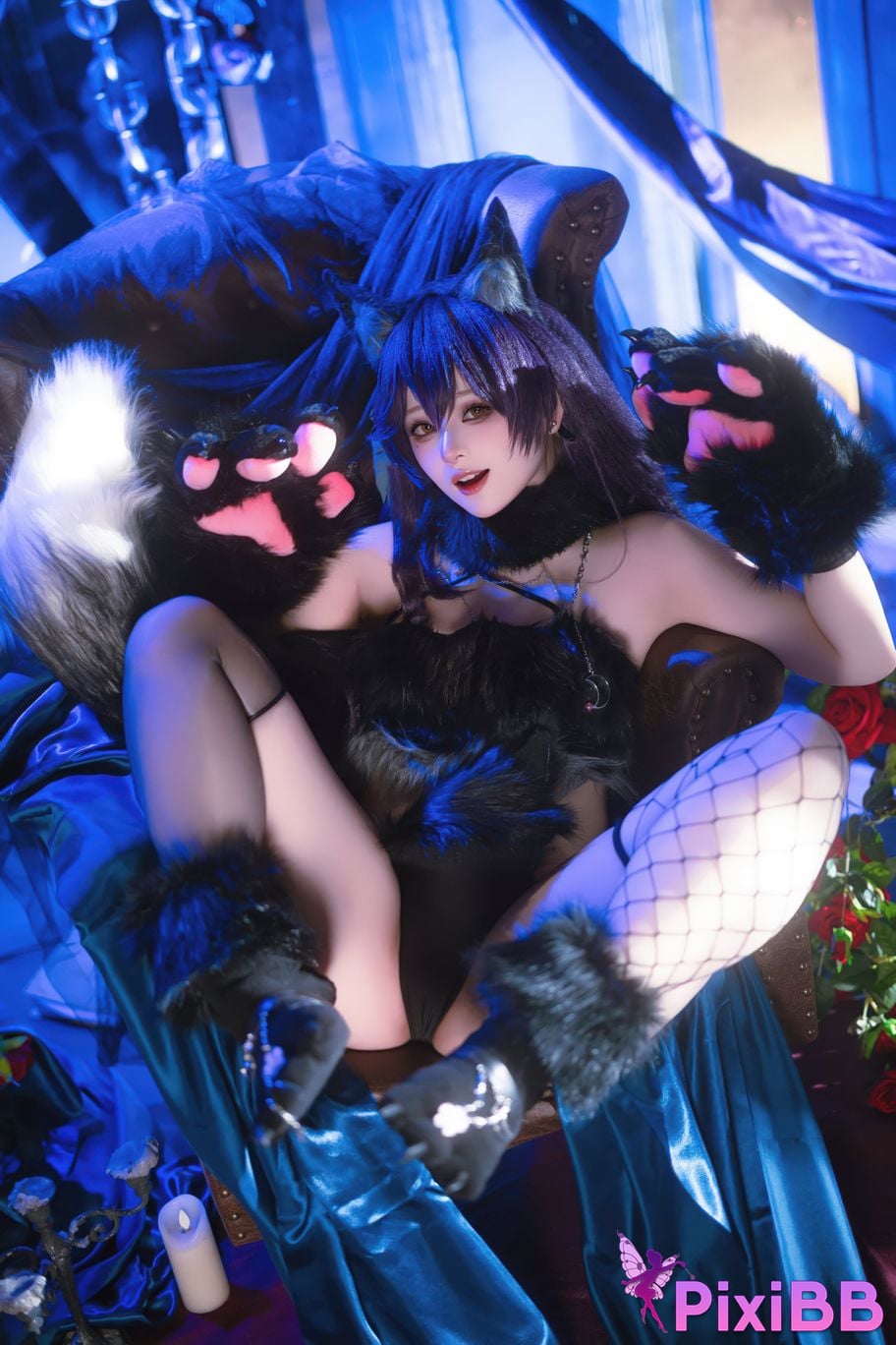 Cosplayer Island fish azur lane Atago werewolf PixiBB.COM 006