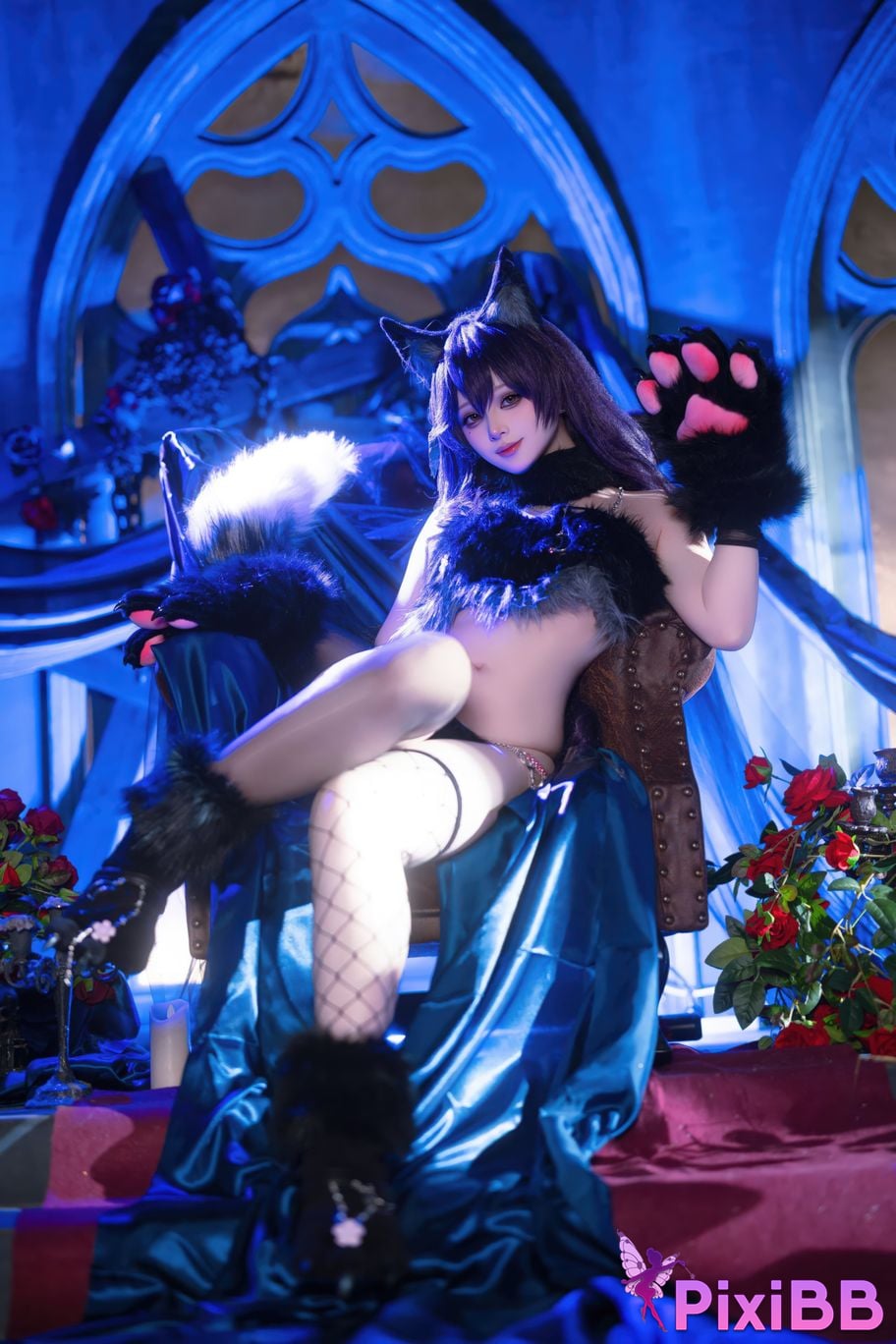 Cosplayer Island fish azur lane Atago werewolf PixiBB.COM 030