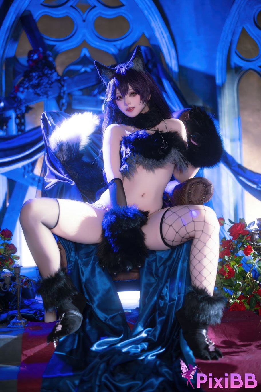 Cosplayer Island fish azur lane Atago werewolf PixiBB.COM 031