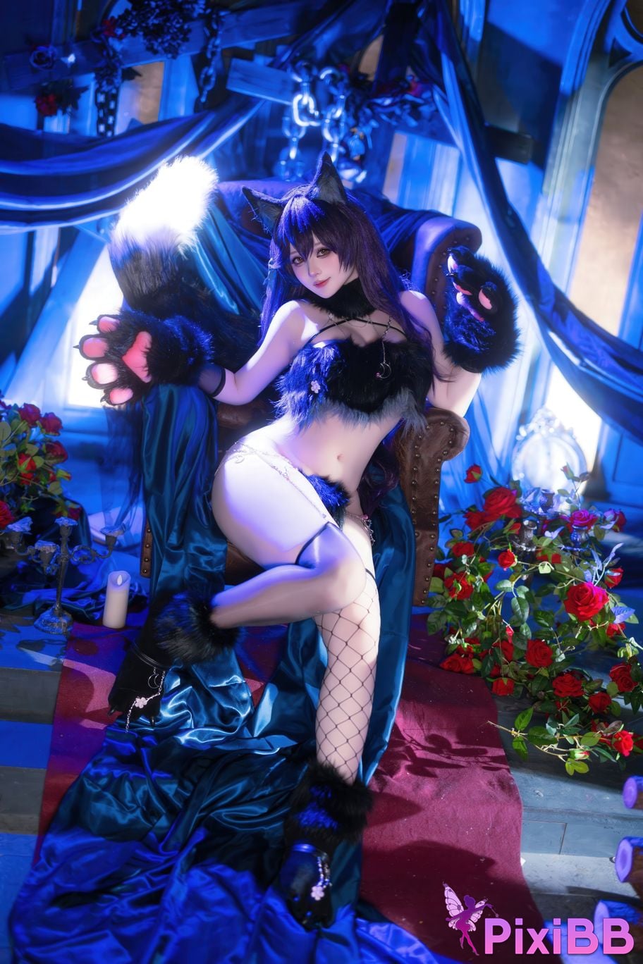 Cosplayer Island fish azur lane Atago werewolf PixiBB.COM 038