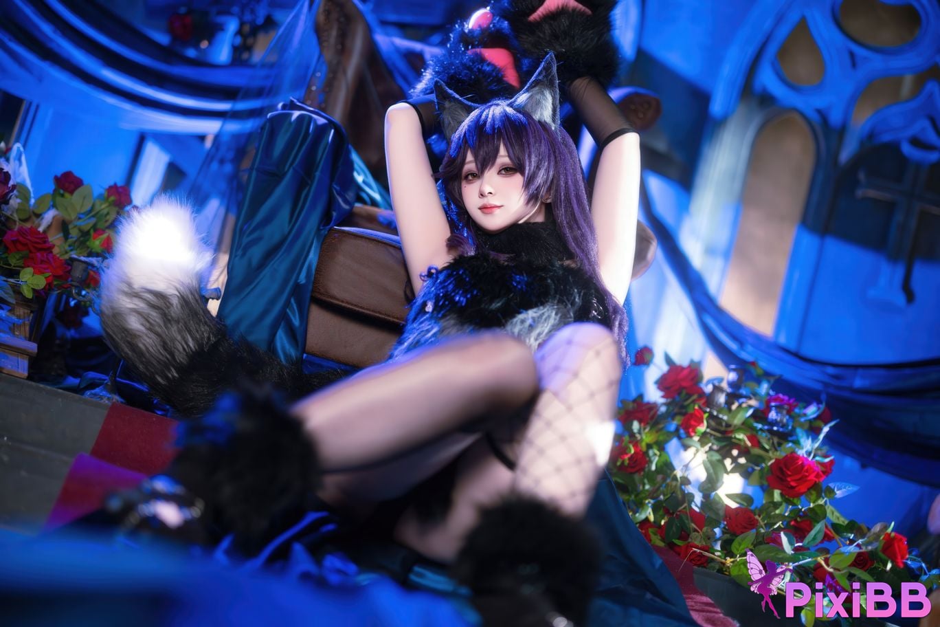Cosplayer Island fish azur lane Atago werewolf PixiBB.COM 044