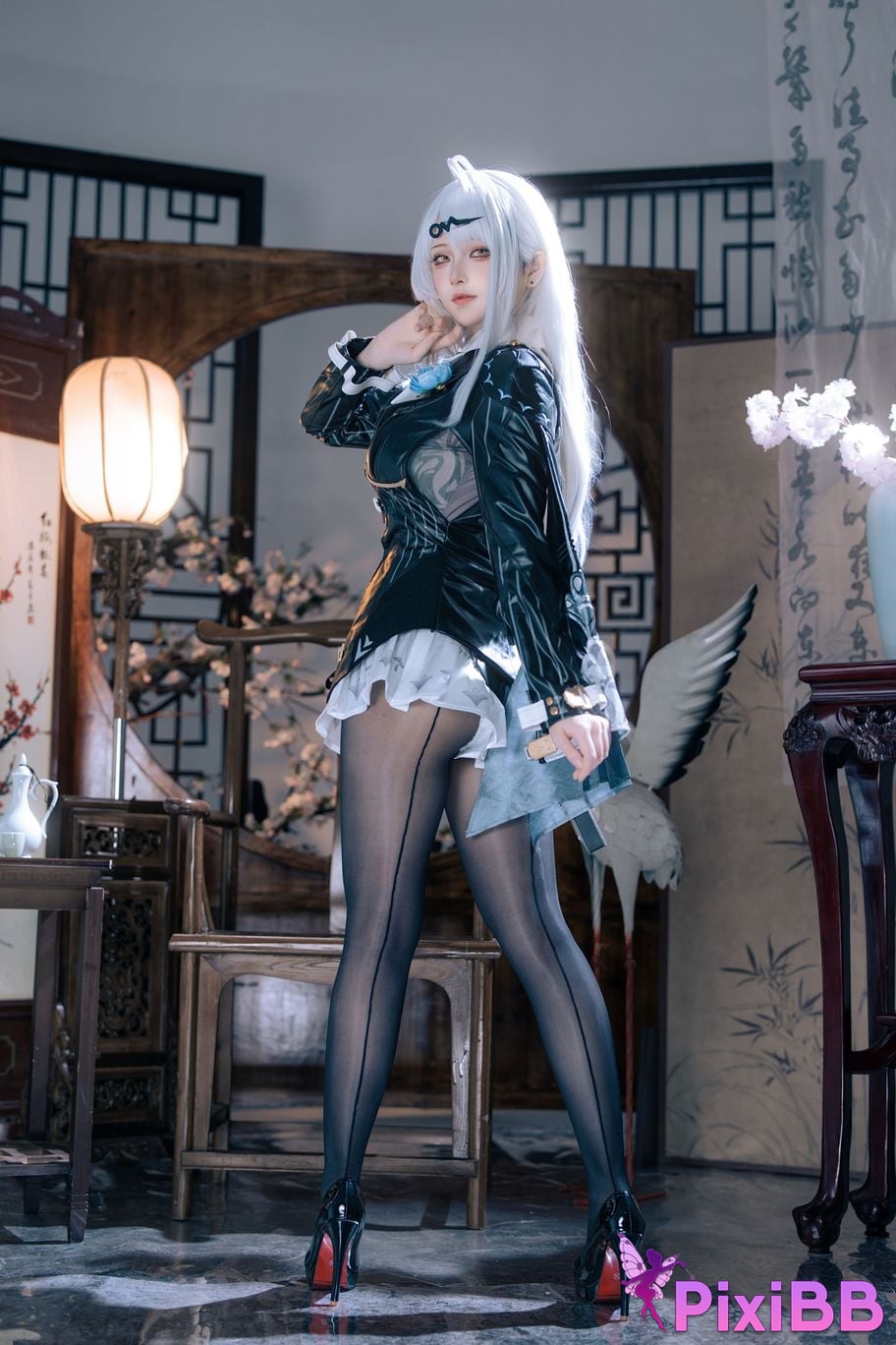 Cosplayer Island fish absolute zero Yixuan ink shadow PixiBB.COM 005