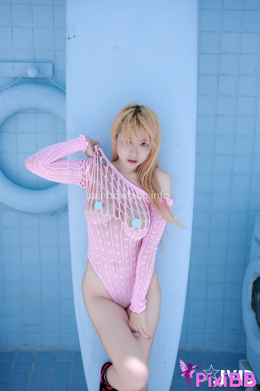 JVID Li Fei Er Chao Ju Ru Chuan Zhu Xing Gan Fen Se Lian Shen Dong Yong Zhuang PixiBB.COM 067