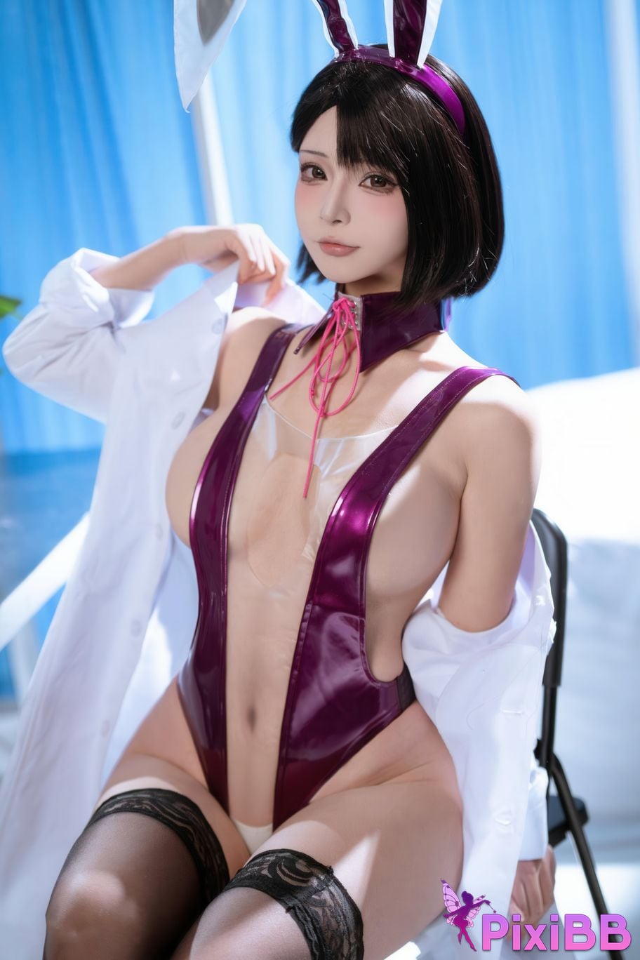Cosplayer yuuhui Yuhui School doctors office PixiBB.COM 040