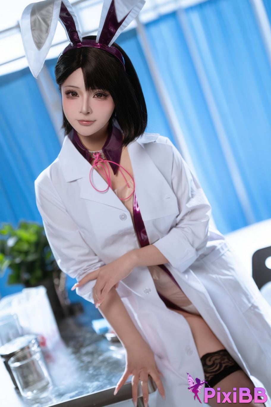 Cosplayer yuuhui Yuhui School doctors office PixiBB.COM 047