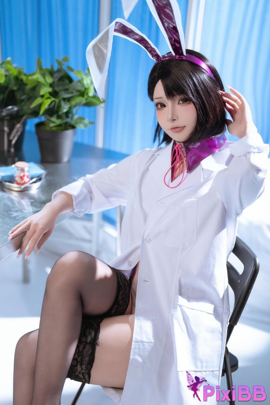 Cosplayer yuuhui Yuhui School doctors office PixiBB.COM 061