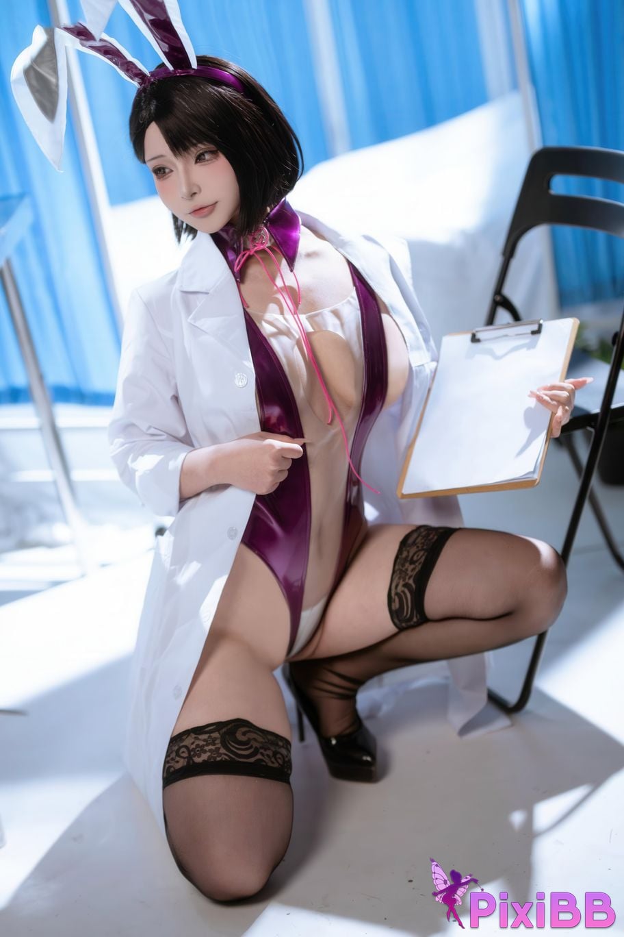 Cosplayer yuuhui Yuhui School doctors office PixiBB.COM 064