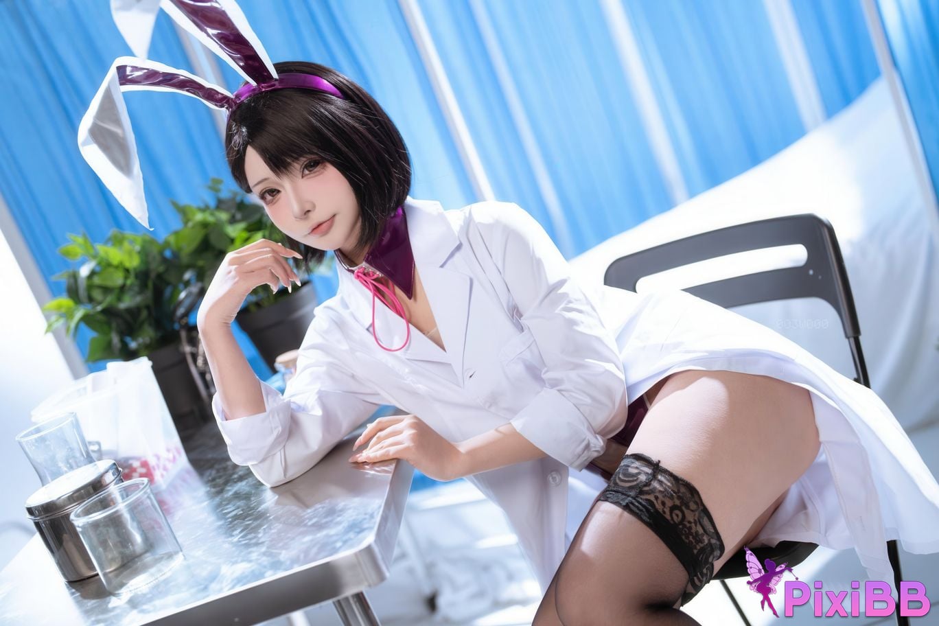 Cosplayer yuuhui Yuhui School doctors office PixiBB.COM 072