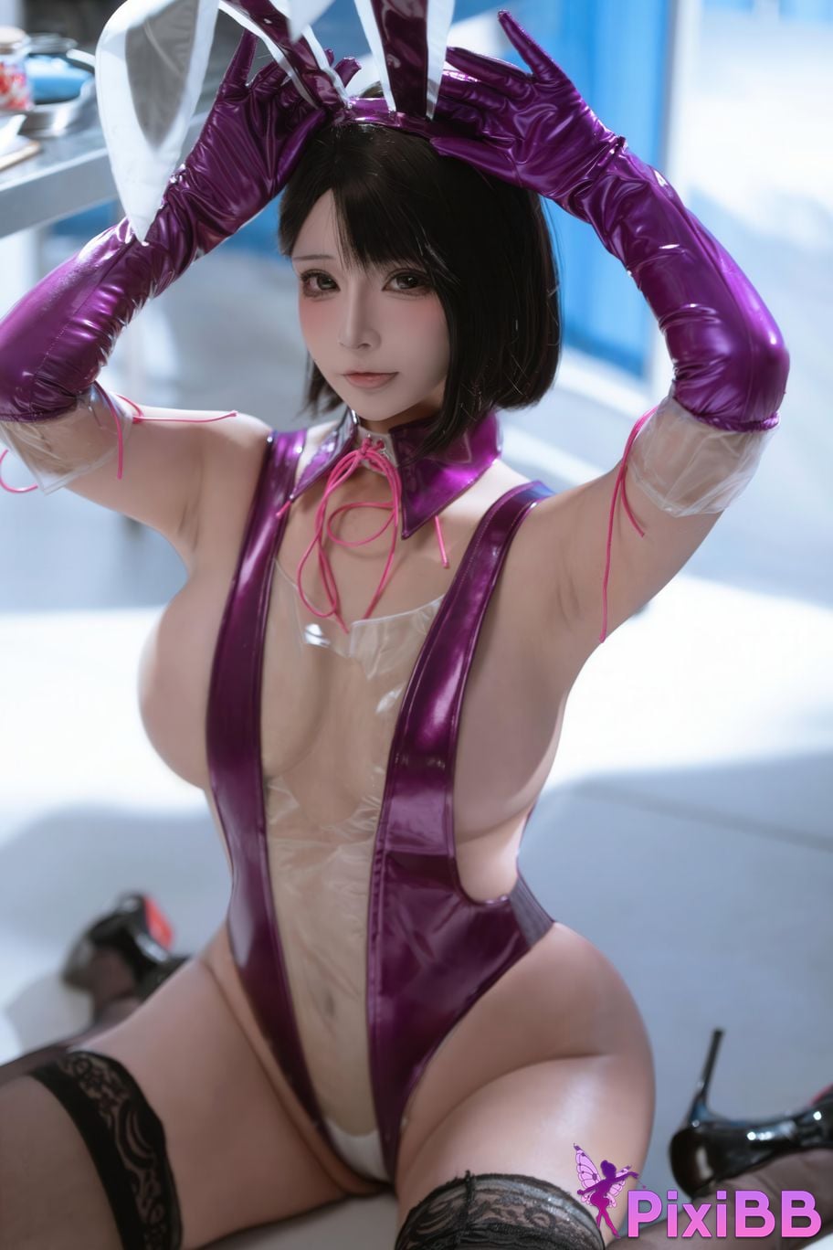 Cosplayer yuuhui Yuhui School doctors office PixiBB.COM 096