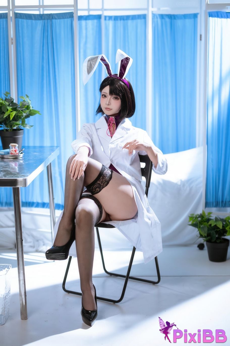 Cosplayer yuuhui Yuhui School doctors office PixiBB.COM 105