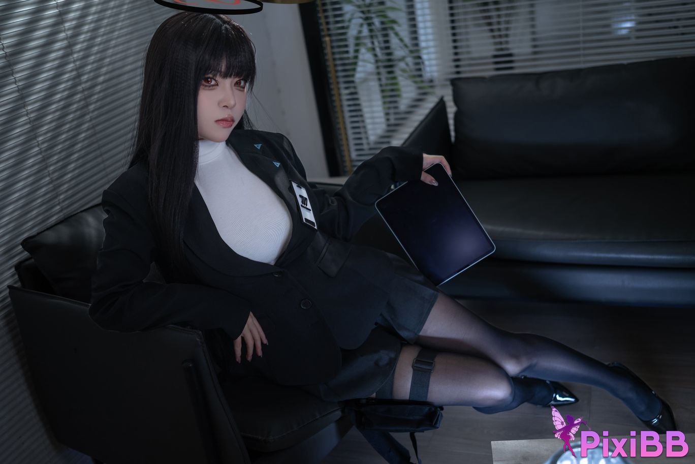 Cosplayer vector fish Azure Files Rion Moon black stockings OL PixiBB.COM 004