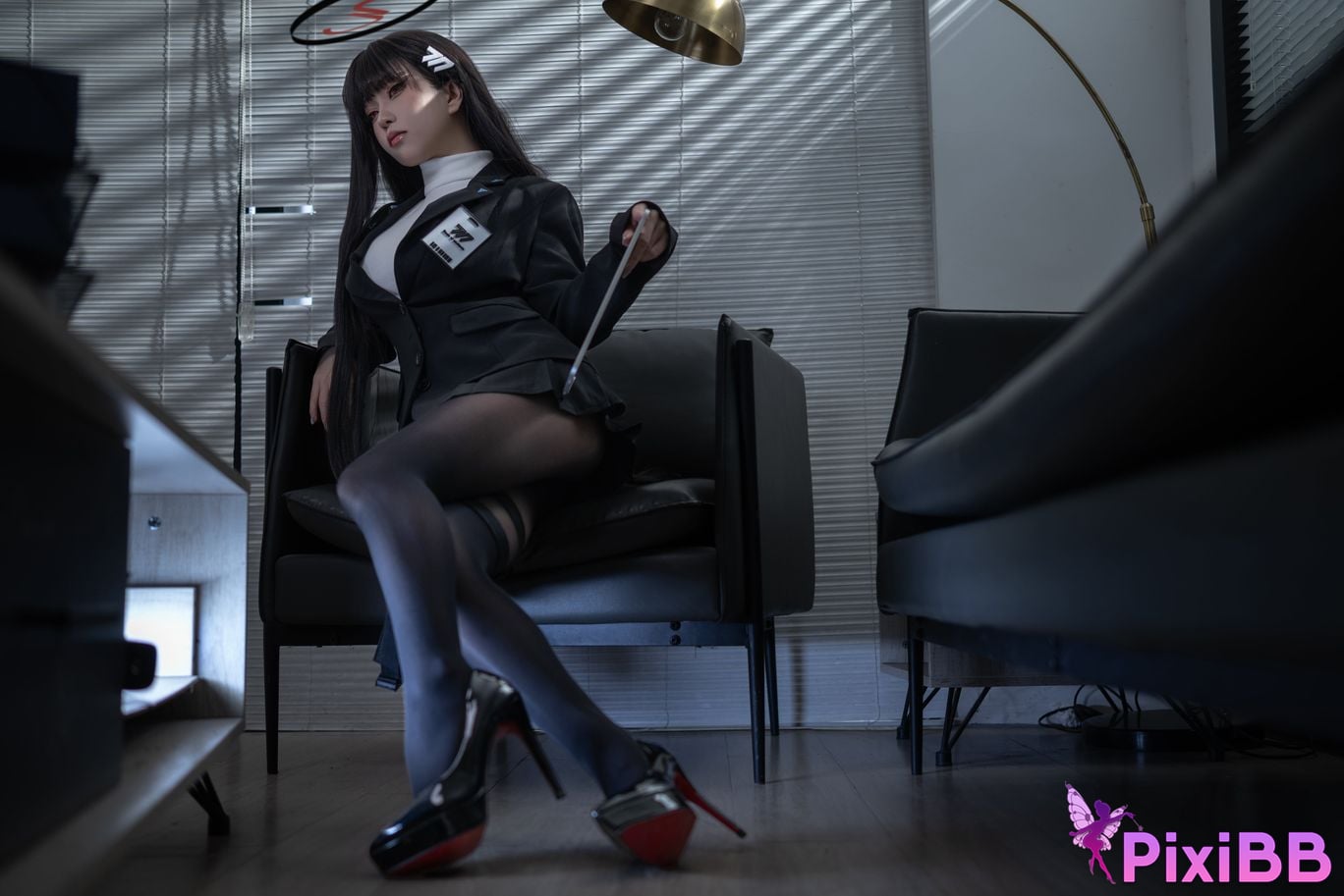 Cosplayer vector fish Azure Files Rion Moon black stockings OL PixiBB.COM 005