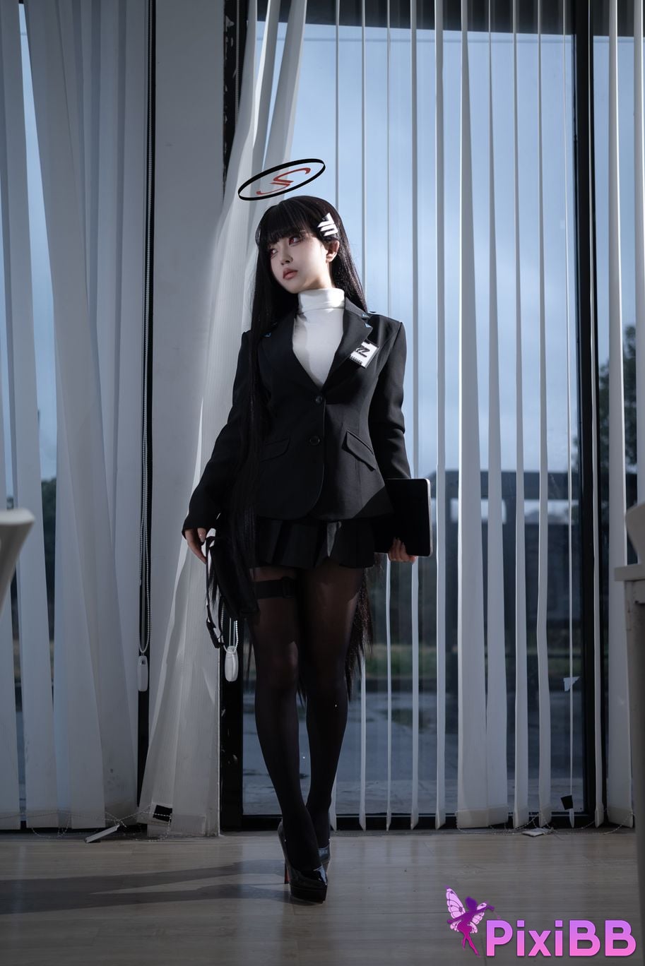 Cosplayer vector fish Azure Files Rion Moon black stockings OL PixiBB.COM 019
