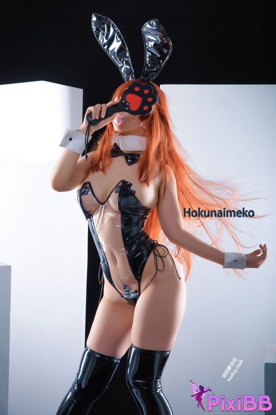 Cosplay Hokunaimeko Kitano Ako Transparent Rabbit Set PixiBB.COM 051