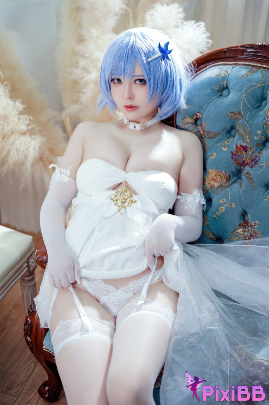 Cosplay Half School Azur Blue Route Chabayev Melody of the White Cavalry Dress PixiBB.COM 017