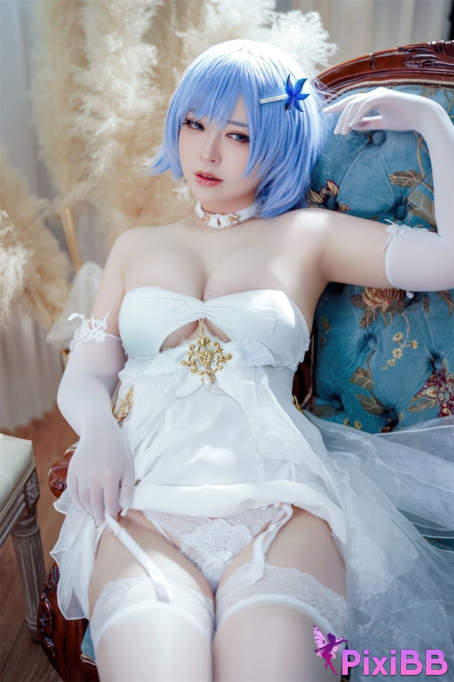 Cosplay Half School Azur Blue Route Chabayev Melody of the White Cavalry Dress PixiBB.COM 018