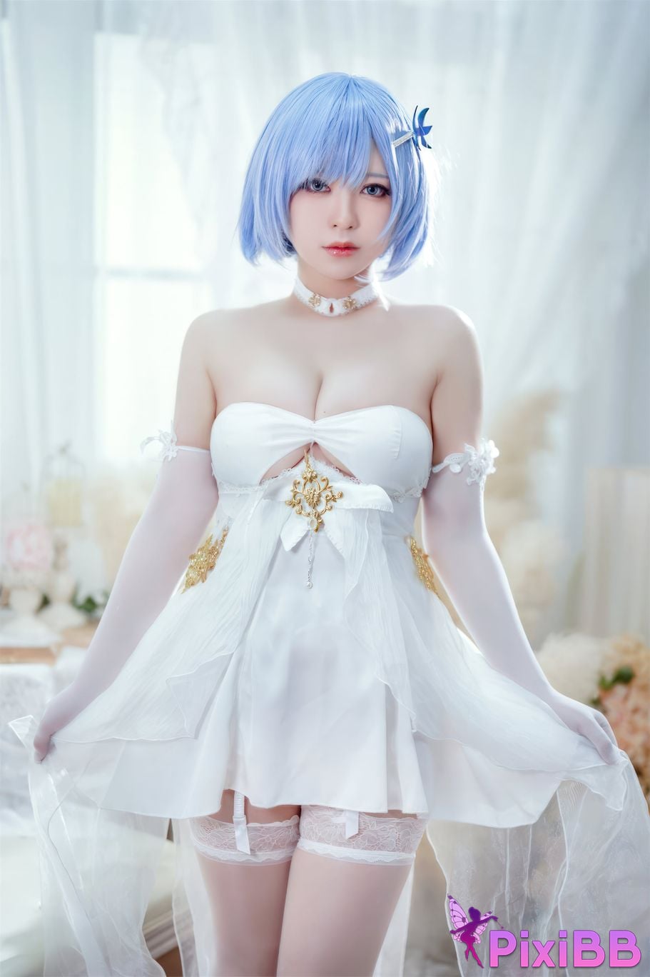 Cosplay Half School Azur Blue Route Chabayev Melody of the White Cavalry Dress PixiBB.COM 032