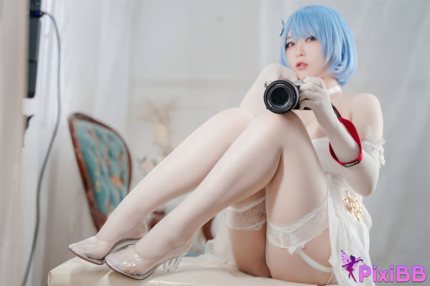 Cosplay Half School Azur Blue Route Chabayev Melody of the White Cavalry Dress PixiBB.COM 050