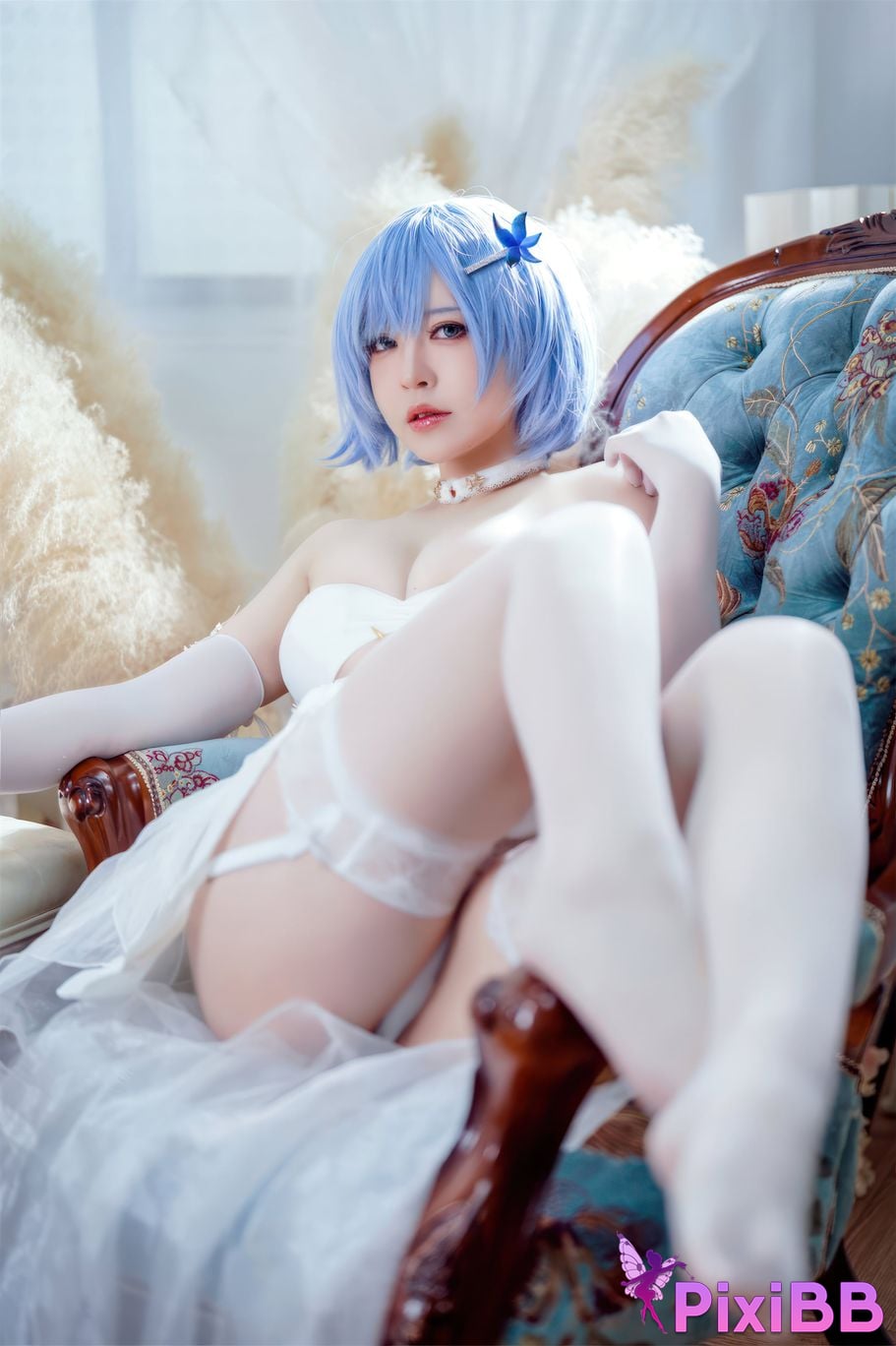 Cosplay Half School Azur Blue Route Chabayev Melody of the White Cavalry Dress PixiBB.COM 056