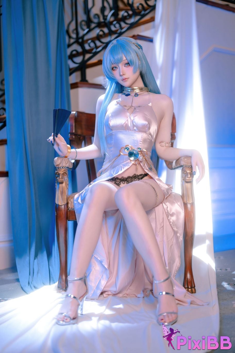 Cosplayer Island fish goddess of victory Nikki Helen dress PixiBB.COM 006