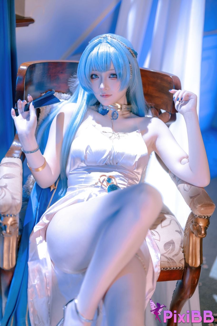 Cosplayer Island fish goddess of victory Nikki Helen dress PixiBB.COM 008