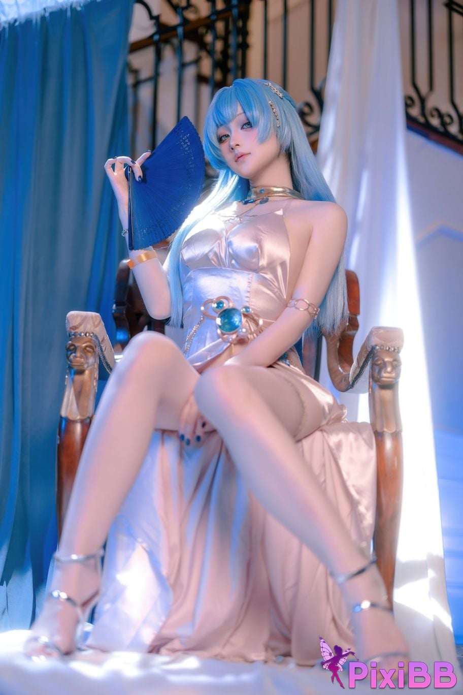 Cosplayer Island fish goddess of victory Nikki Helen dress PixiBB.COM 010