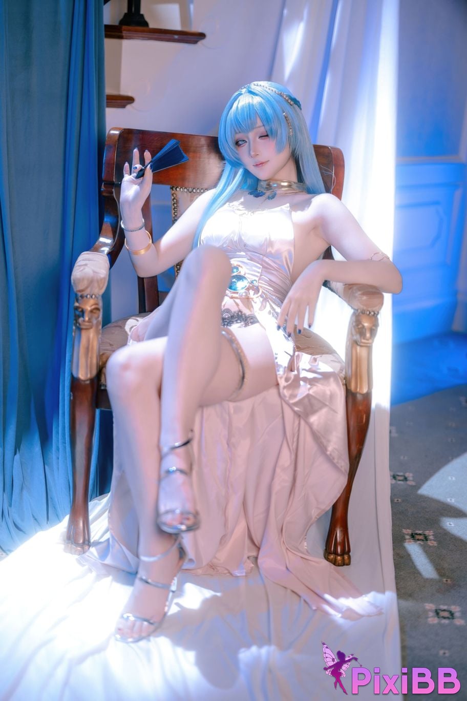 Cosplayer Island fish goddess of victory Nikki Helen dress PixiBB.COM 012