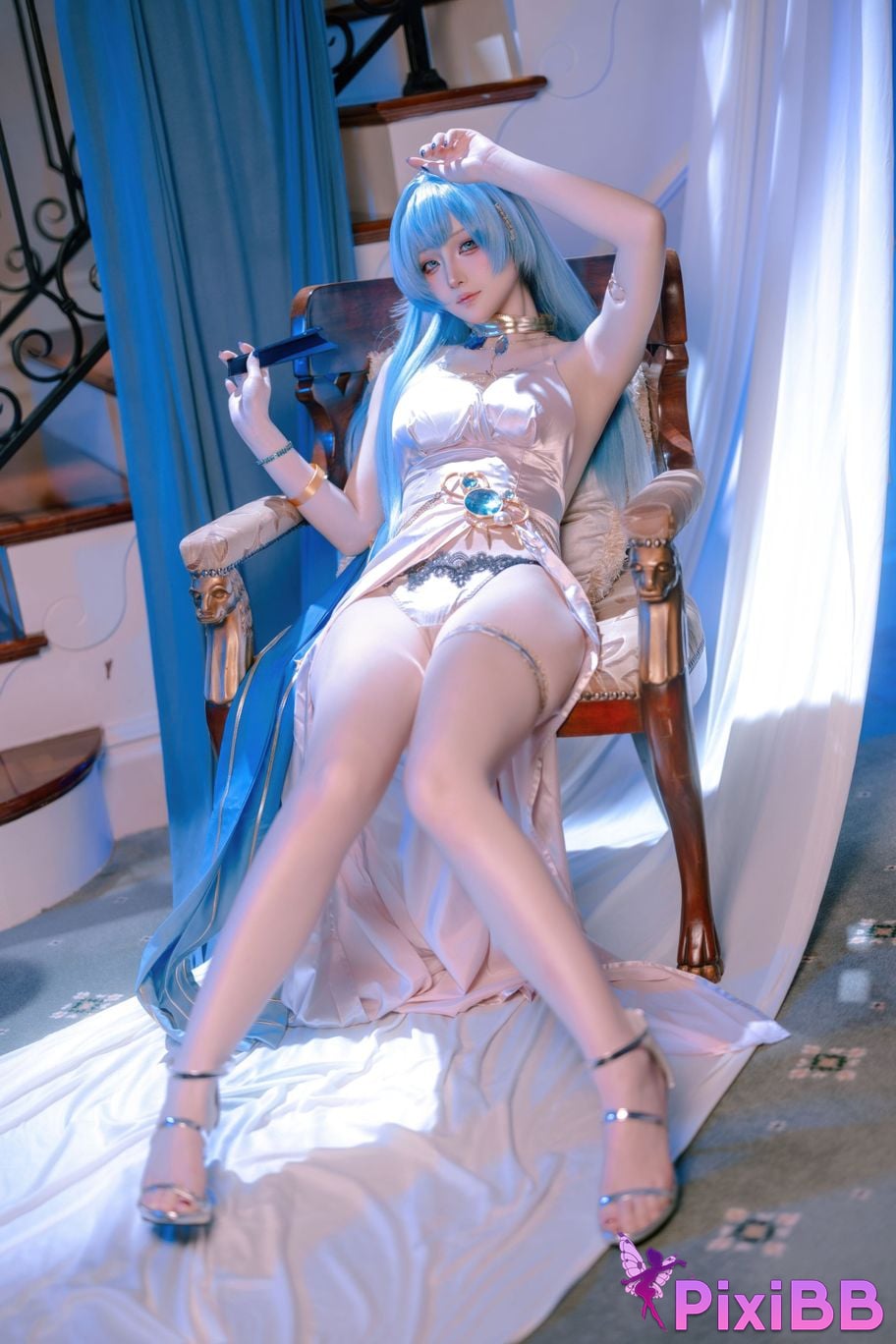 Cosplayer Island fish goddess of victory Nikki Helen dress PixiBB.COM 017