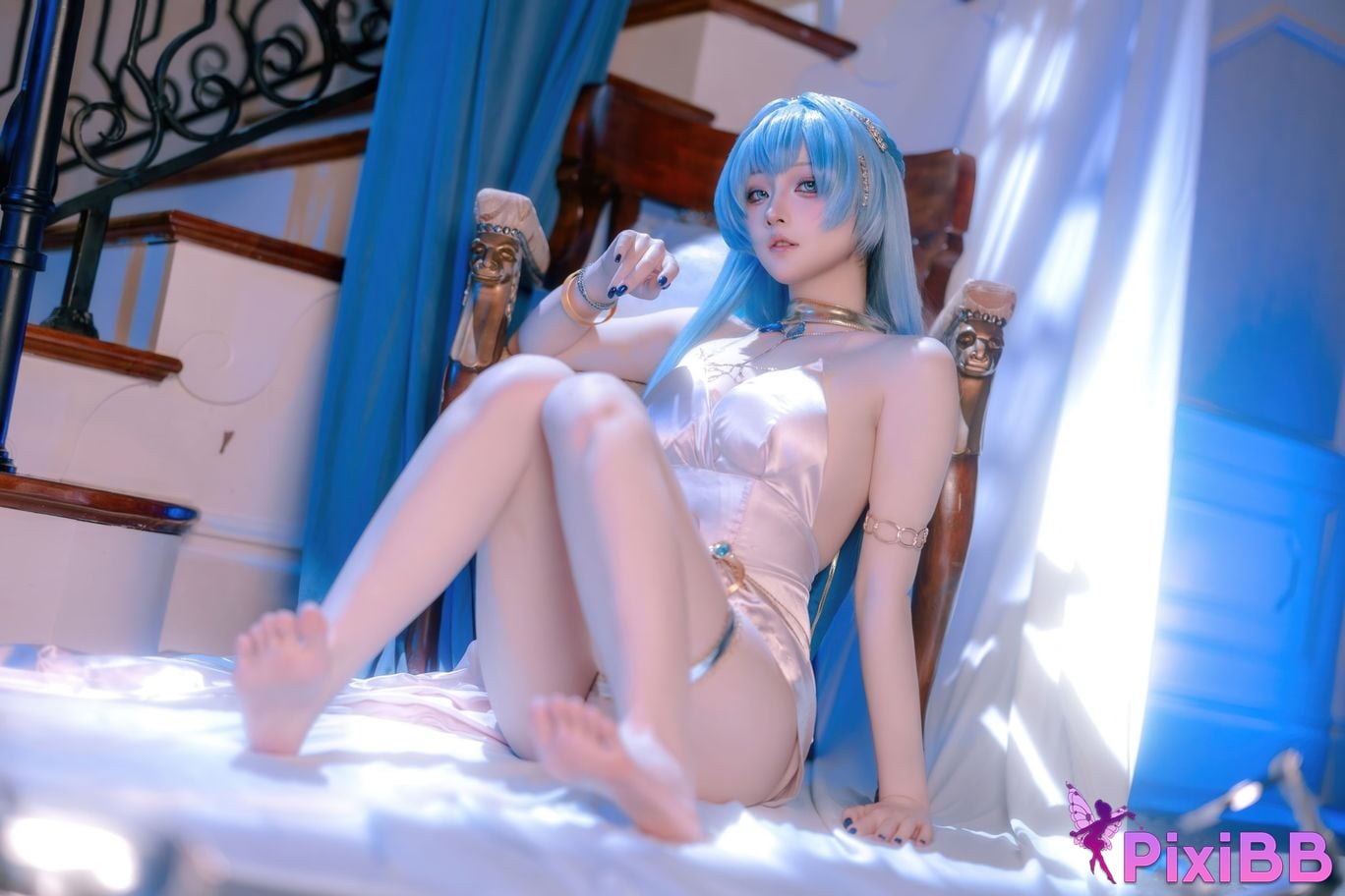 Cosplayer Island fish goddess of victory Nikki Helen dress PixiBB.COM 022