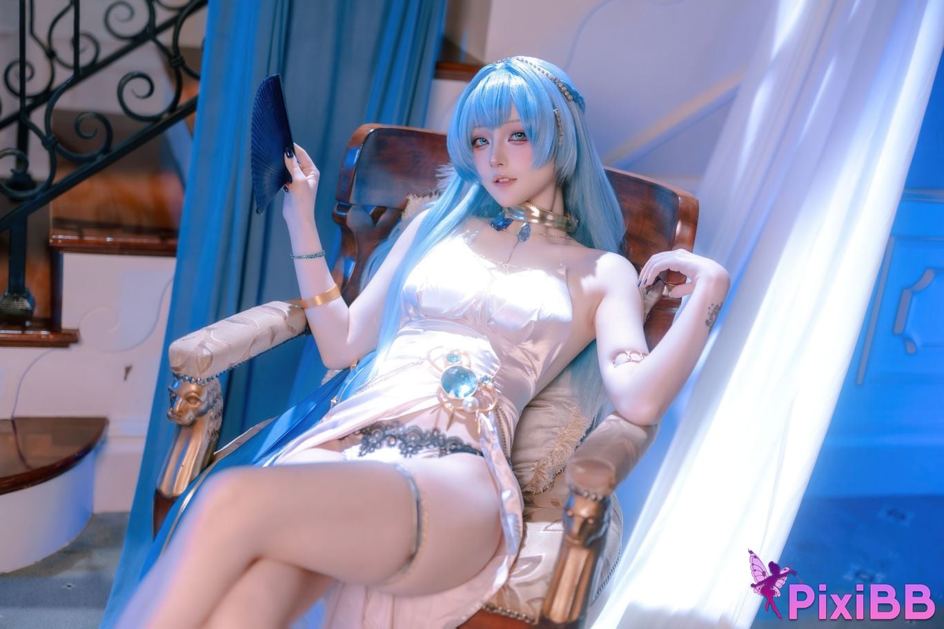 Cosplayer Island fish goddess of victory Nikki Helen dress PixiBB.COM 030