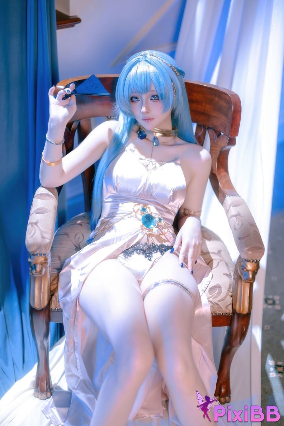 Cosplayer Island fish goddess of victory Nikki Helen dress PixiBB.COM 035