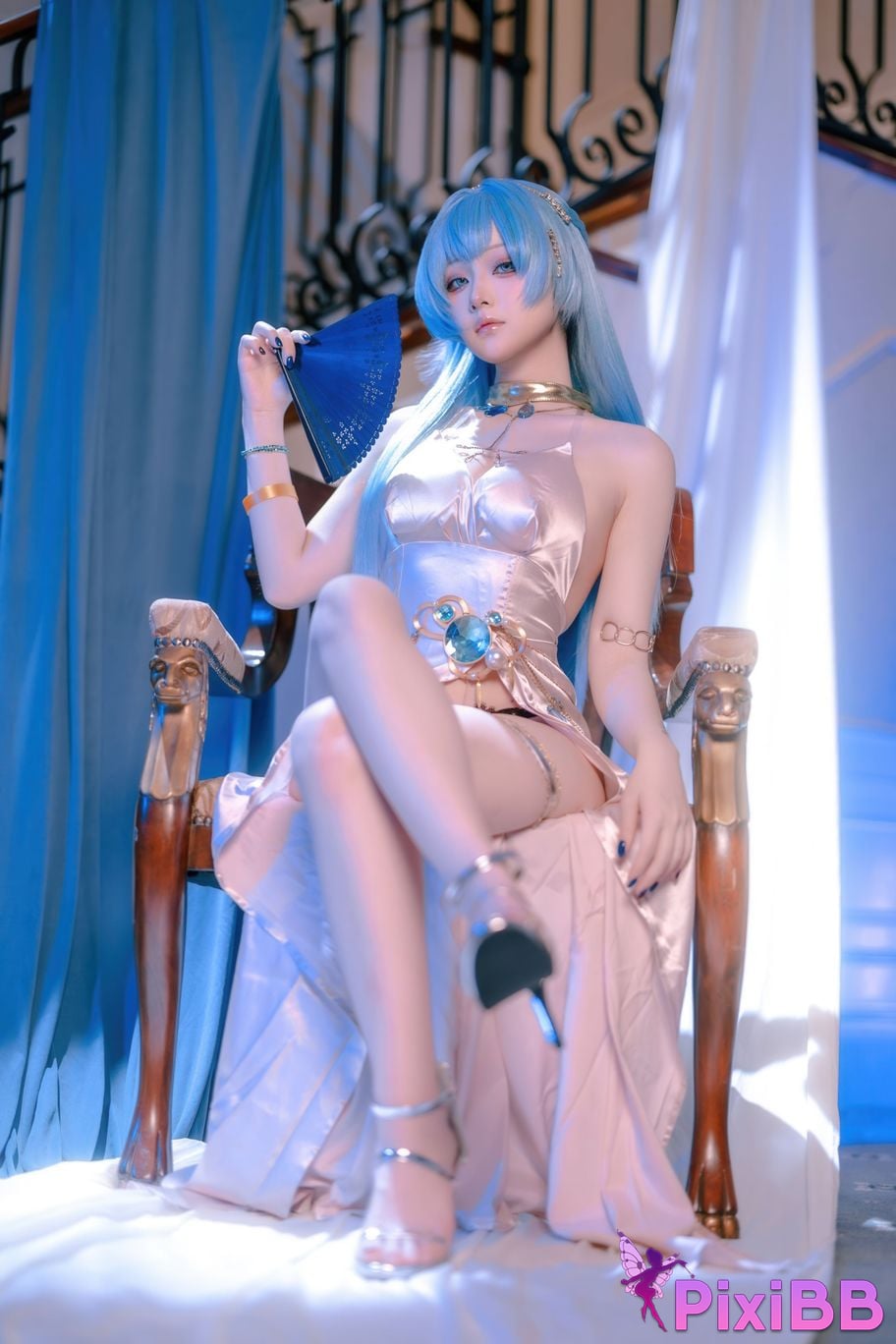 Cosplayer Island fish goddess of victory Nikki Helen dress PixiBB.COM 038