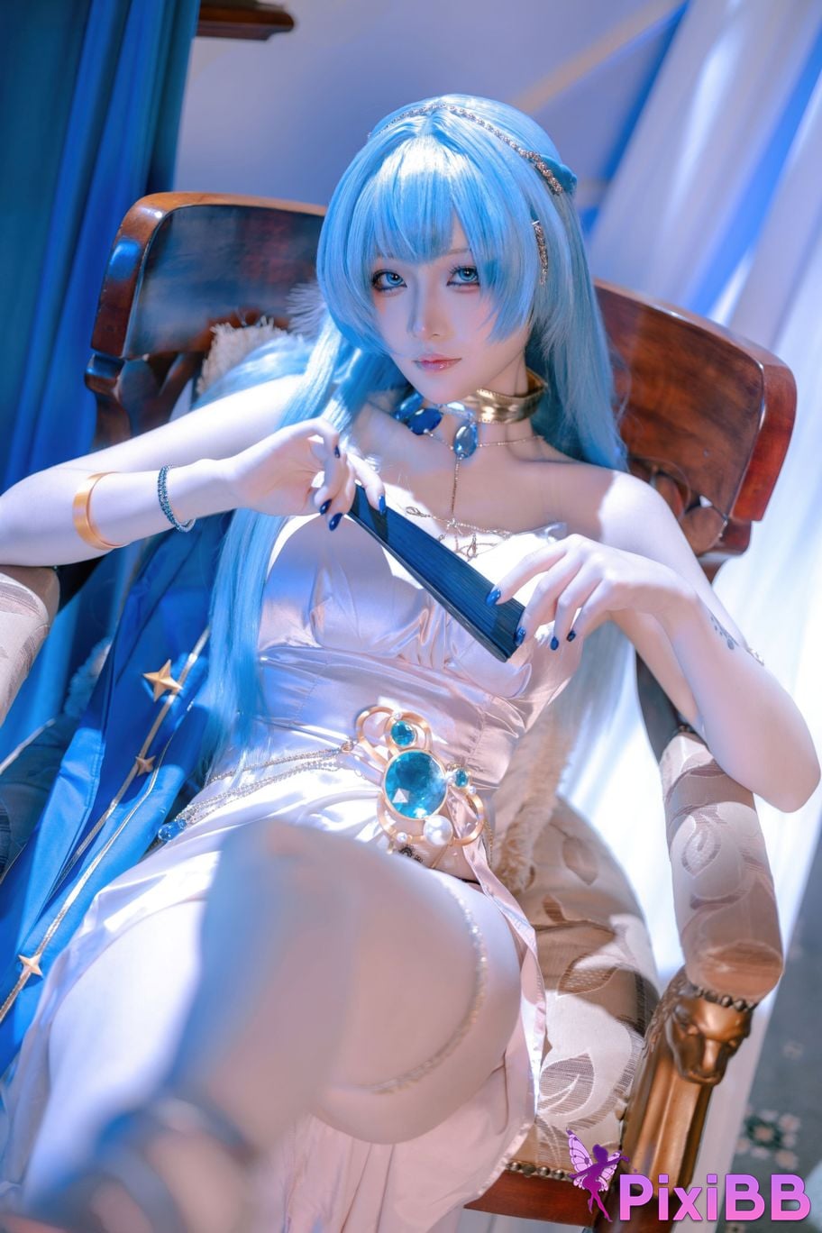 Cosplayer Island fish goddess of victory Nikki Helen dress PixiBB.COM 042