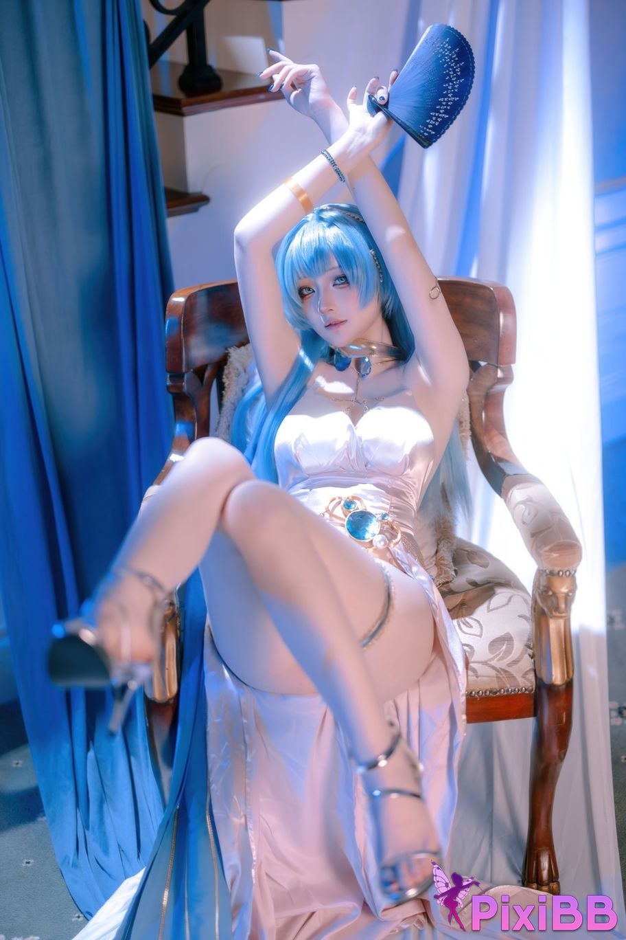 Cosplayer Island fish goddess of victory Nikki Helen dress PixiBB.COM 047