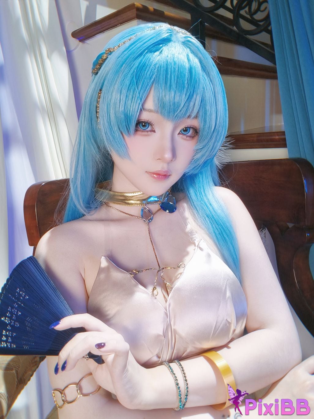 Cosplayer Island fish goddess of victory Nikki Helen dress PixiBB.COM 055