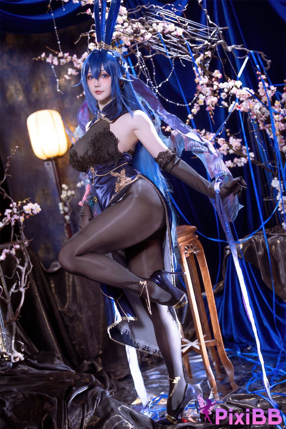 Cosplayer The star is late Hoshilily azur lane New Jersey Bunny Garden PixiBB.COM 001