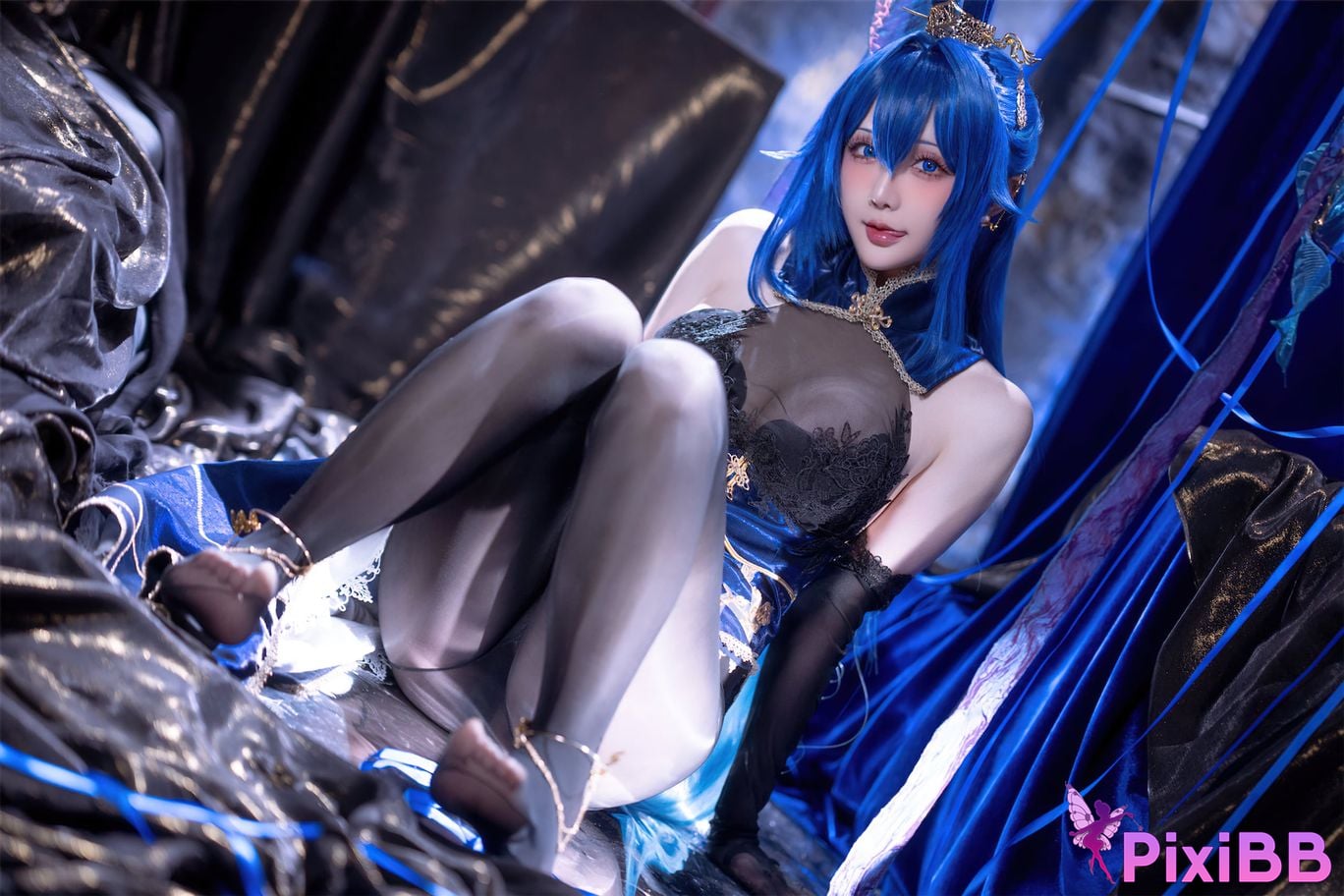 Cosplayer The star is late Hoshilily azur lane New Jersey Bunny Garden PixiBB.COM 005