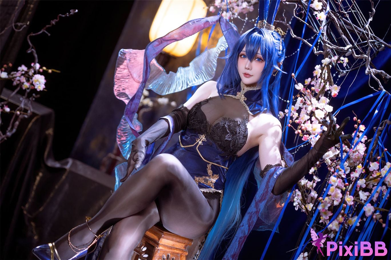 Cosplayer The star is late Hoshilily azur lane New Jersey Bunny Garden PixiBB.COM 007