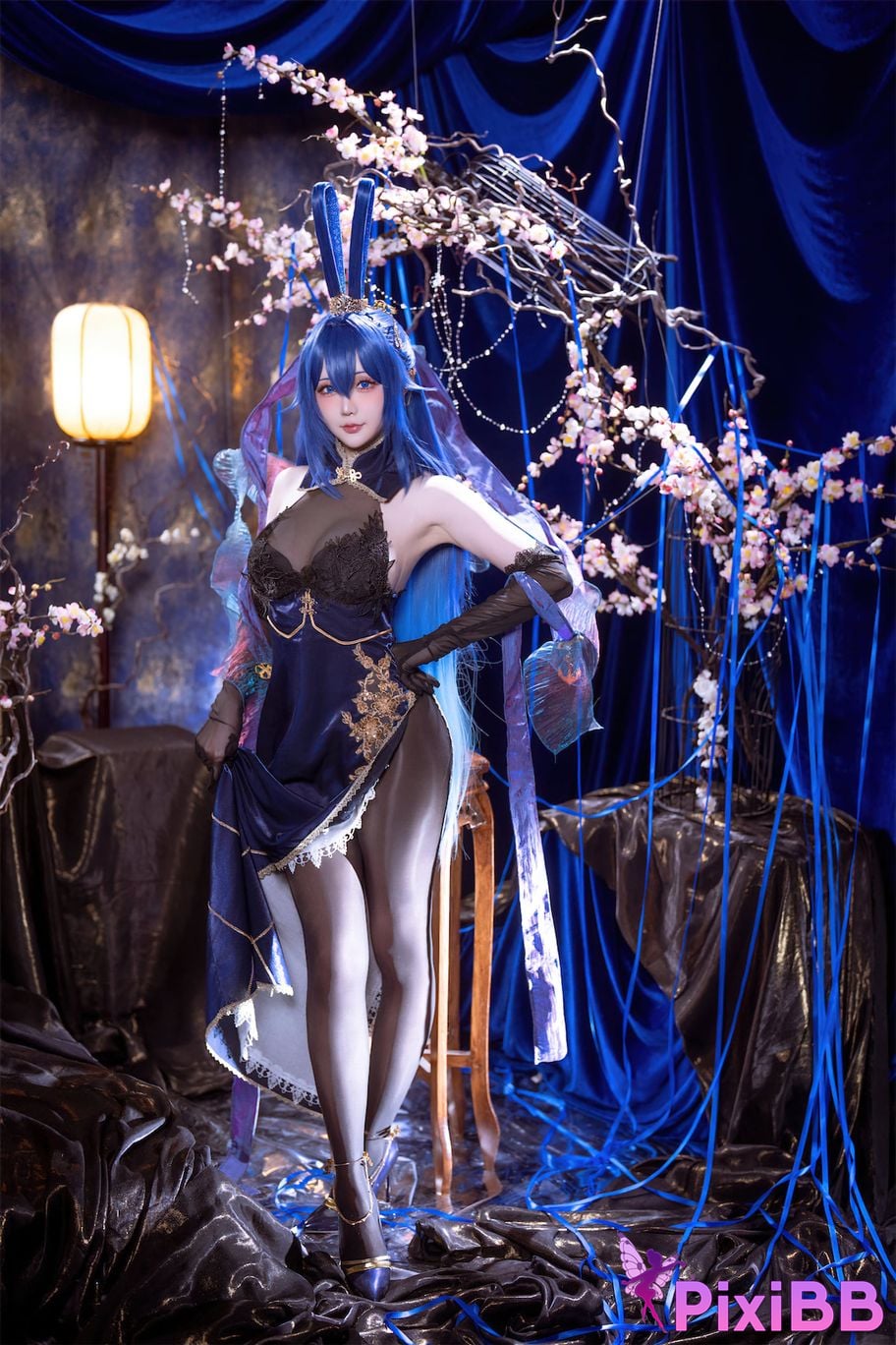 Cosplayer The star is late Hoshilily azur lane New Jersey Bunny Garden PixiBB.COM 010