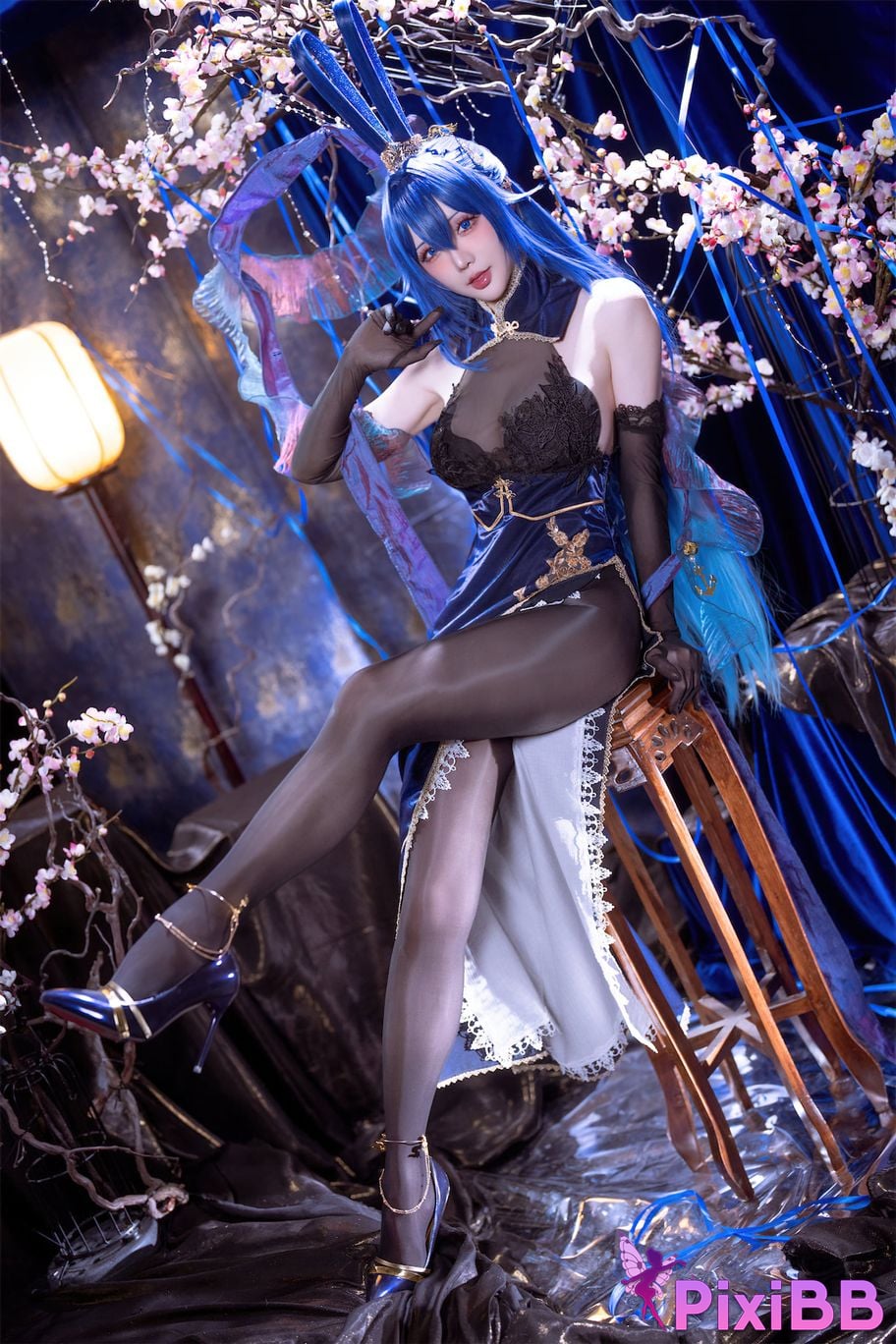 Cosplayer The star is late Hoshilily azur lane New Jersey Bunny Garden PixiBB.COM 012