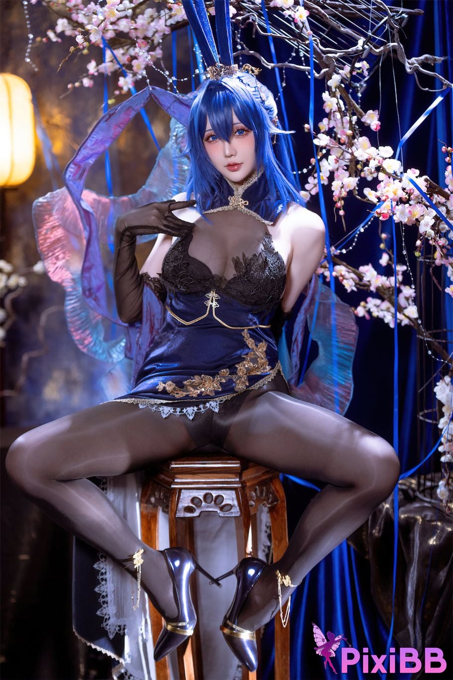 Cosplayer The star is late Hoshilily azur lane New Jersey Bunny Garden PixiBB.COM 020