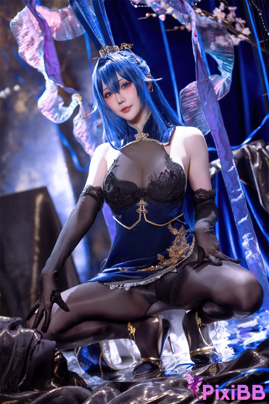 Cosplayer The star is late Hoshilily azur lane New Jersey Bunny Garden PixiBB.COM 023