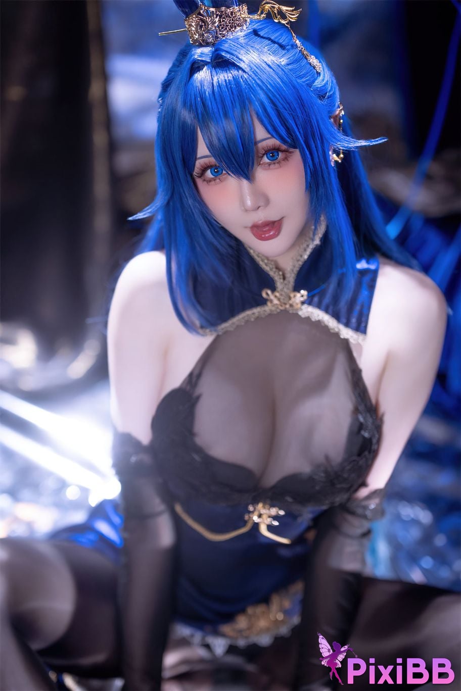 Cosplayer The star is late Hoshilily azur lane New Jersey Bunny Garden PixiBB.COM 034